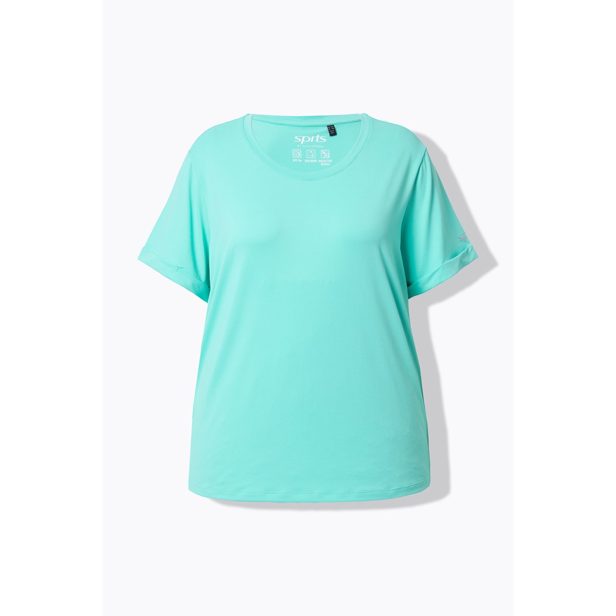 T-shirt technique UV 50+. Col rond émeraude, ULLA POPKEN