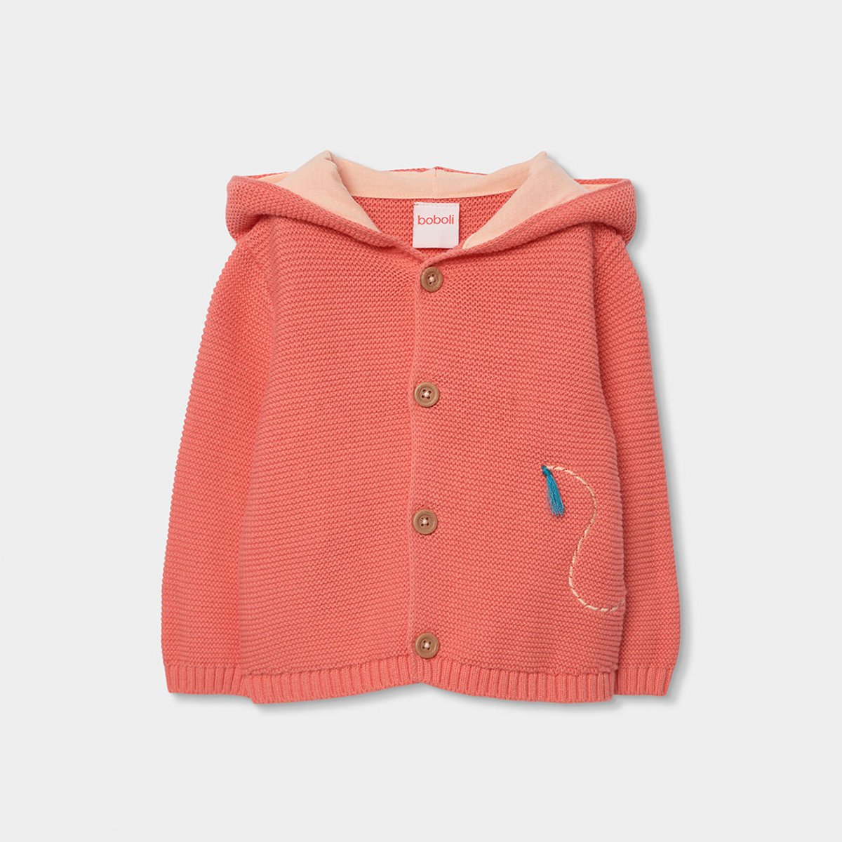 Veste bébé en coton orange, BOBOLI