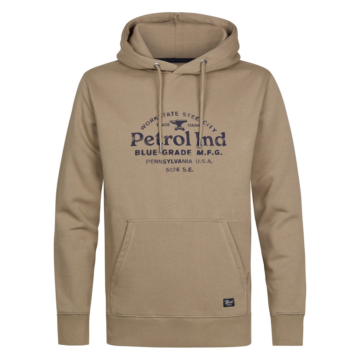 Sweat à capuche à imprimé graphique millview orange oak, PETROL INDUSTRIES