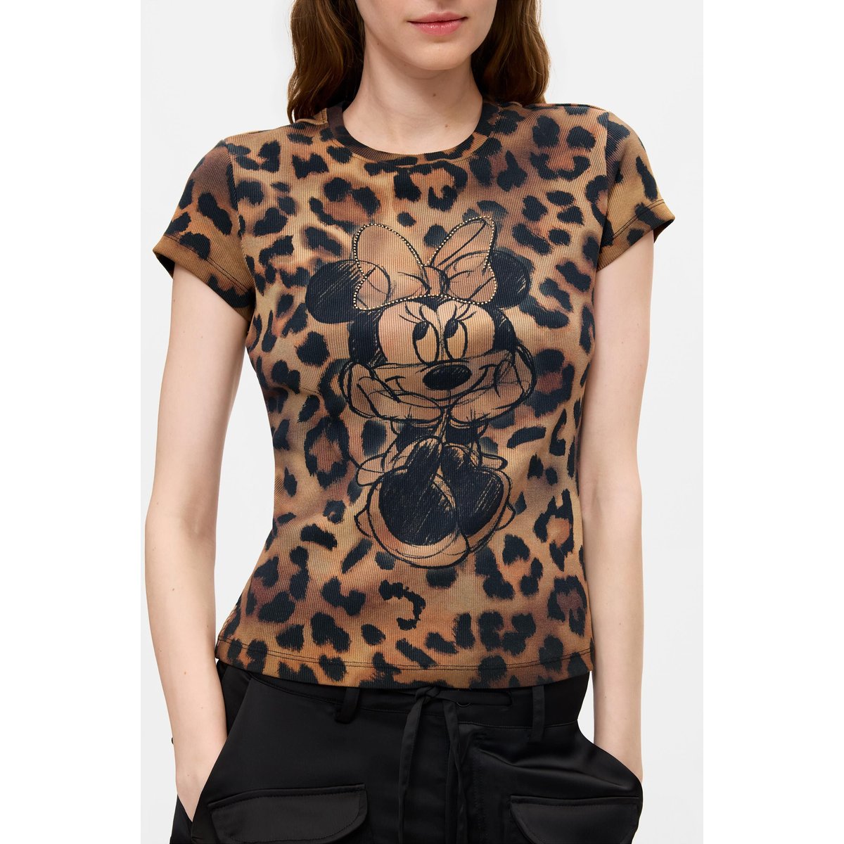 T-SHIRT MICKEY™ IMPRIMÉE marron, DESIGUAL