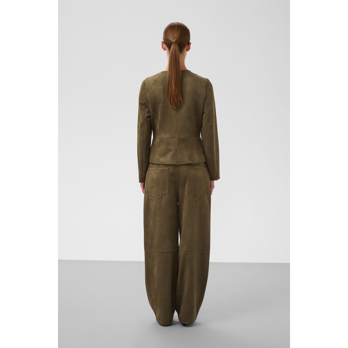Pantalon Casual vert canteen, SOAKED IN LUXURY