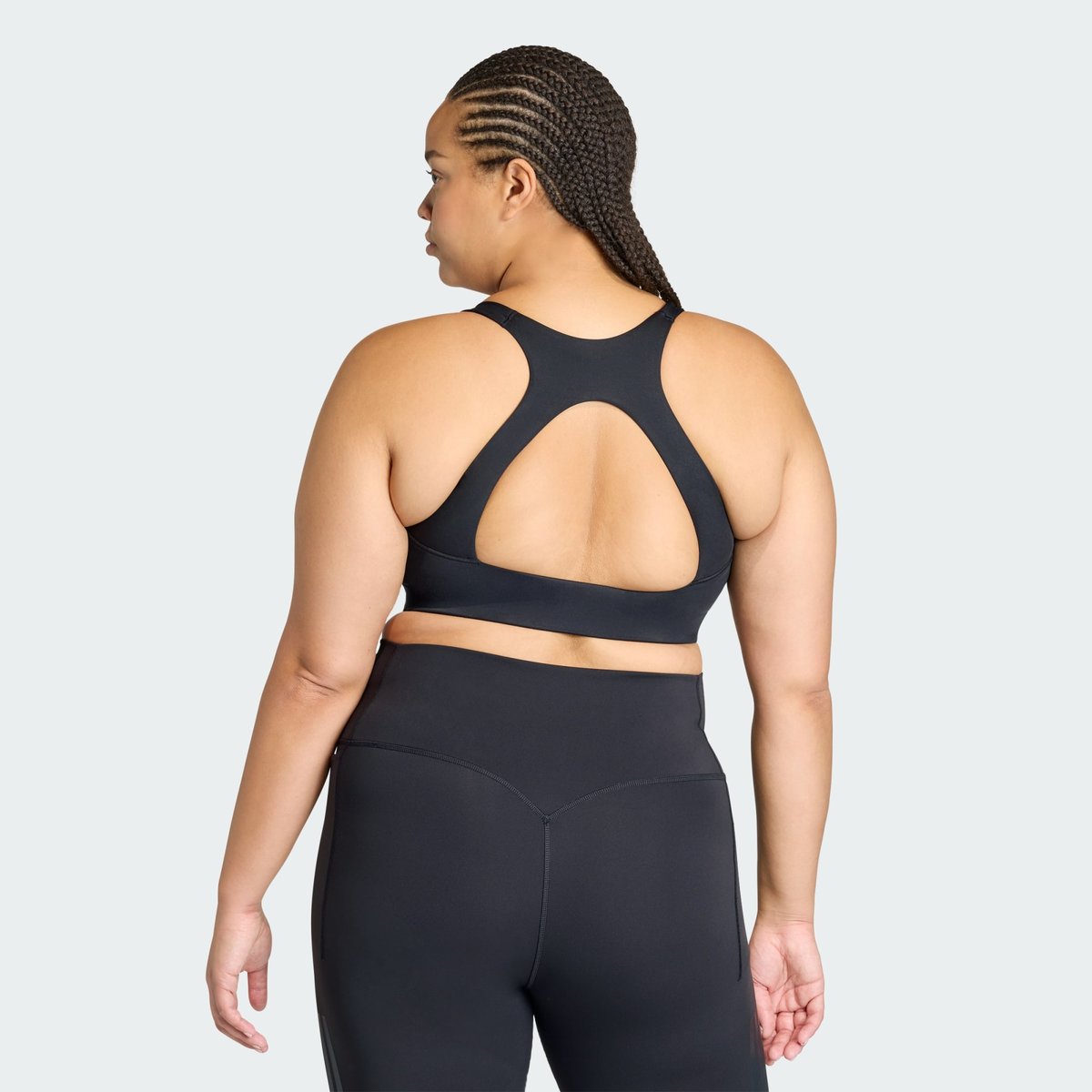 Brassière 3 Bandes Optime Workout Maintien Moyen (Grandes Tailles) Brassière 3 Bandes Optime Workout Maintien Moyen (Grandes Tailles) black, adidas Performance