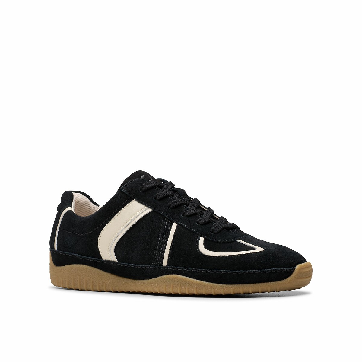 Meridor Suede Trainers black, CLARKS
