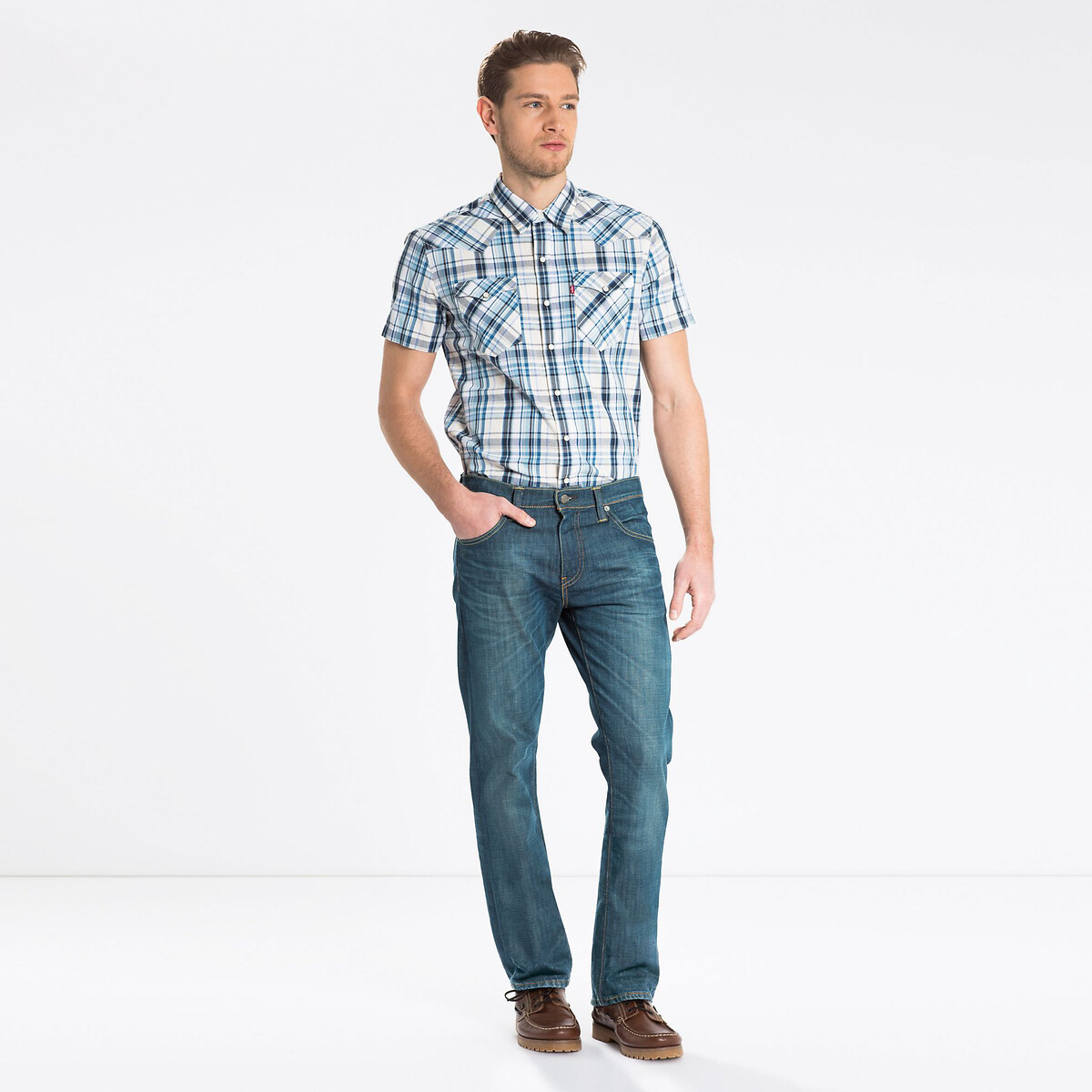527 Bootcut Jeans in Mid Rise explorer, LEVI'S