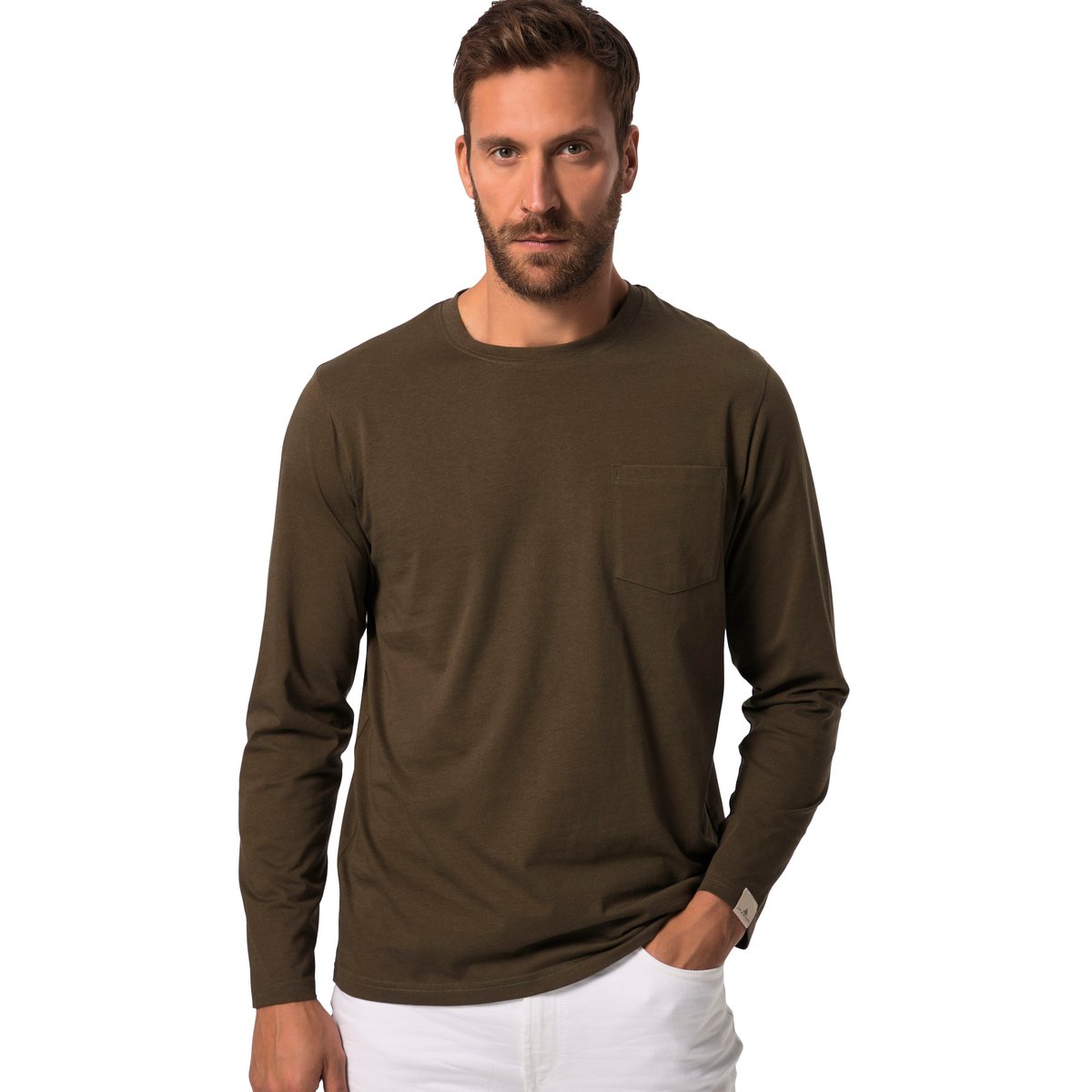 T-shirt à manches longues vert sapin, JP1880