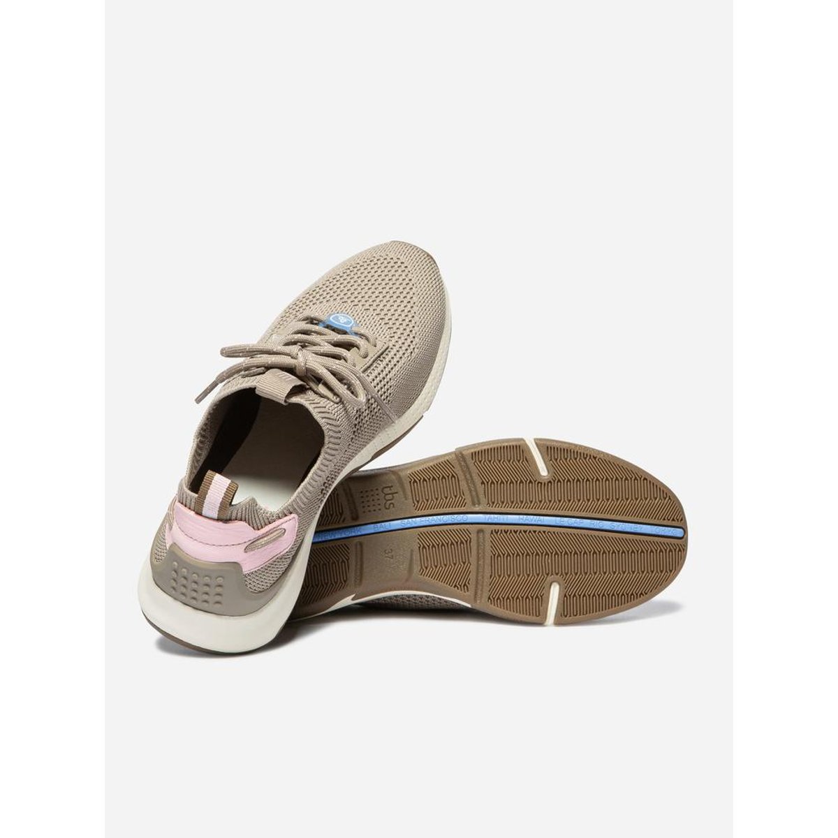 Chaussures de running JELIWAT taupe, TBS