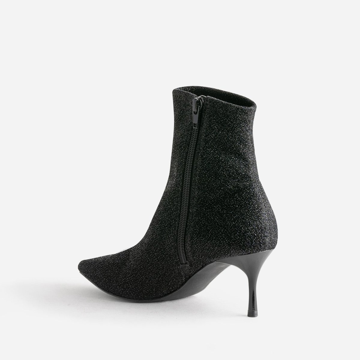 Boots À Talon CAITLINE glitter noir, TEXTO