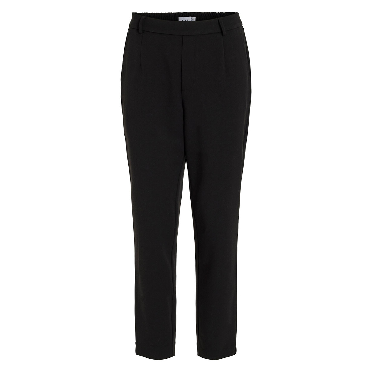 Pantalon tailleur slim, taille haute noir, VILA