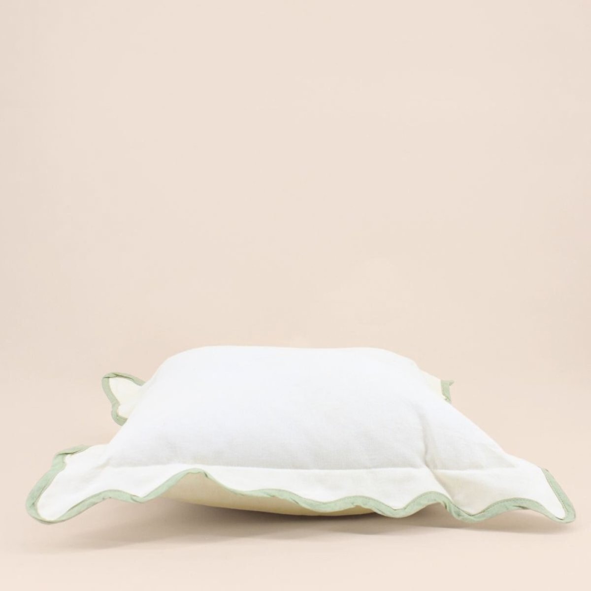 Coussin contour vagues 40x40cm beige, ORNAMI