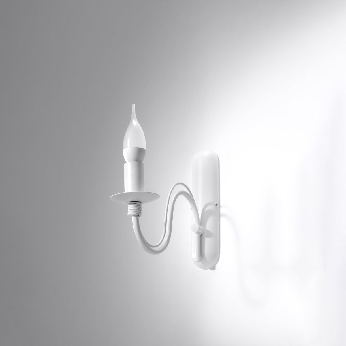 Applique Acier Blanc E14 1 Minerwa blanc, EDEN