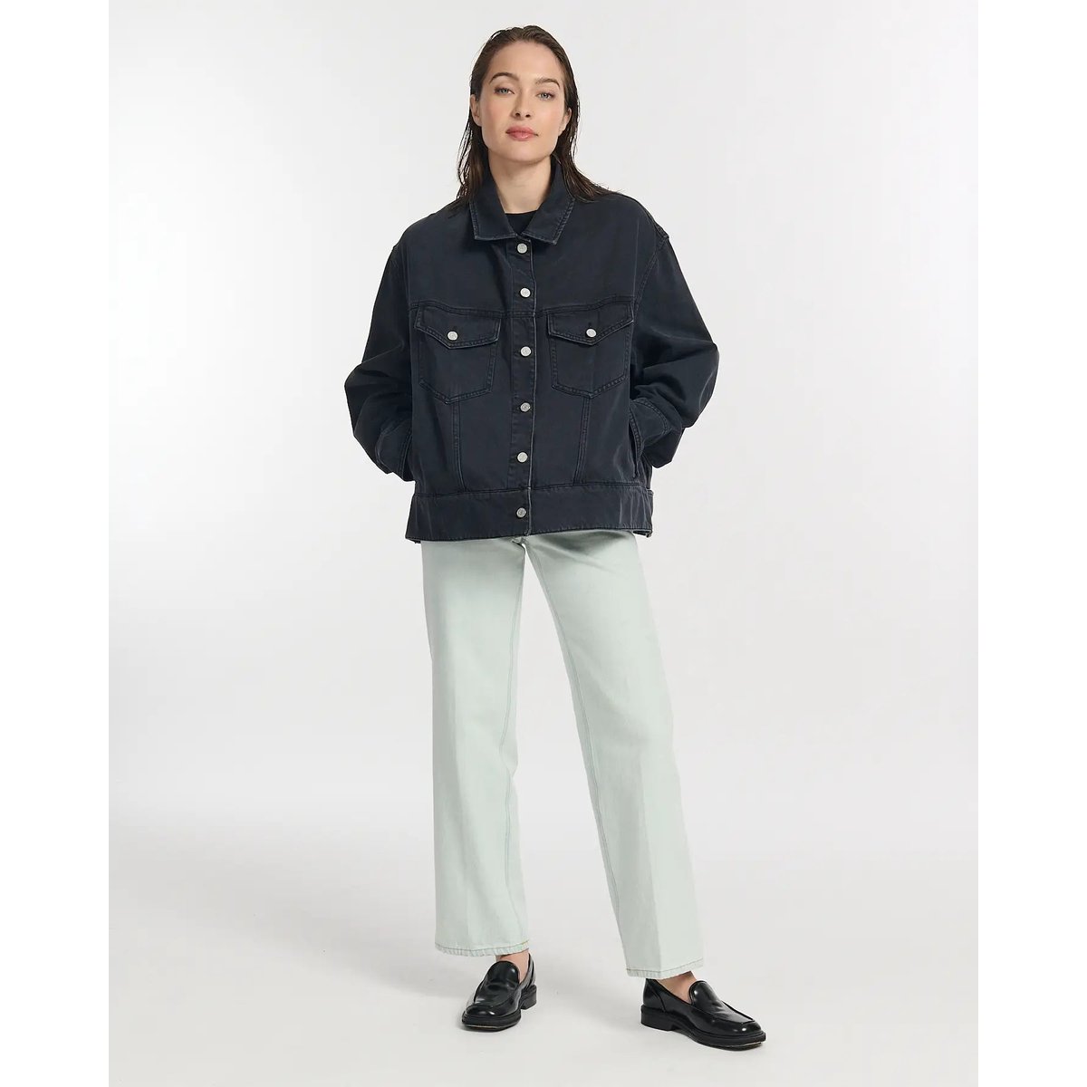 Veste en jean black washed, LABDIP