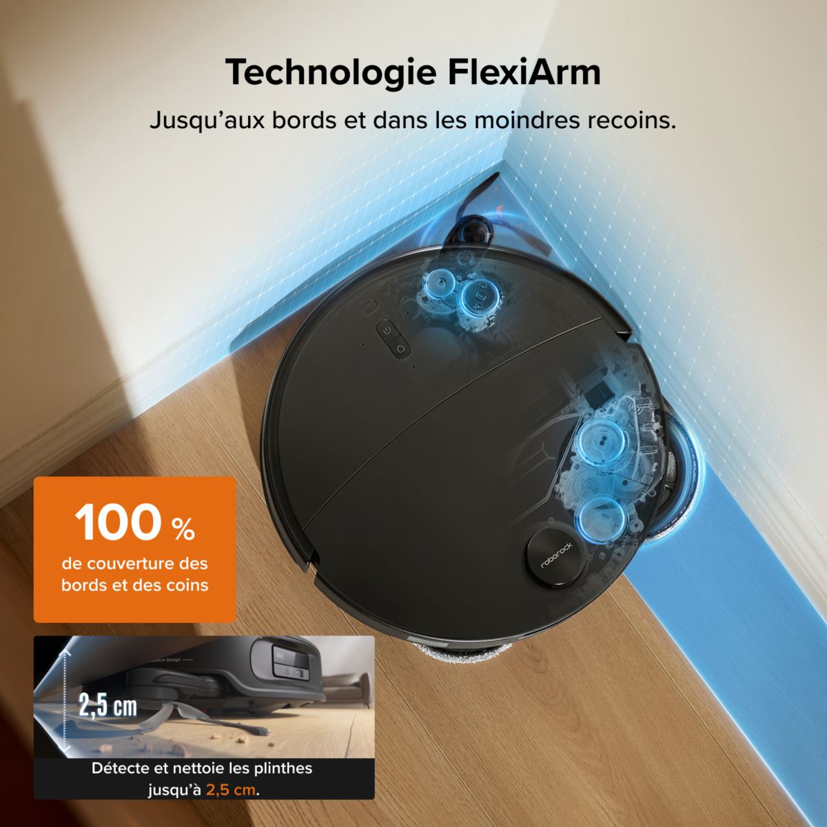Robot Aspirateur Laveur Qrevo Edge 2X couleur unique, ROBOROCK