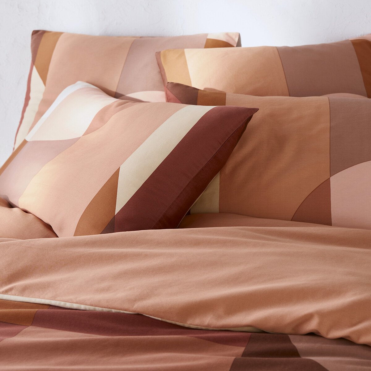 Housse de couette satin de coton lavé, Marjorie imprimé, LA REDOUTE INTERIEURS