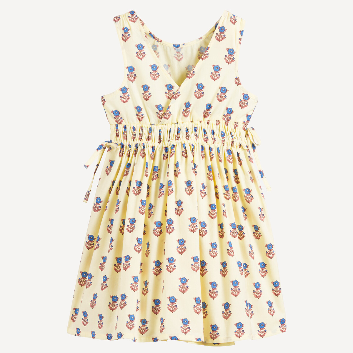 Robe sans manches, imprimé floral, avec dos fantaisie imprimé écru, LA REDOUTE COLLECTIONS
