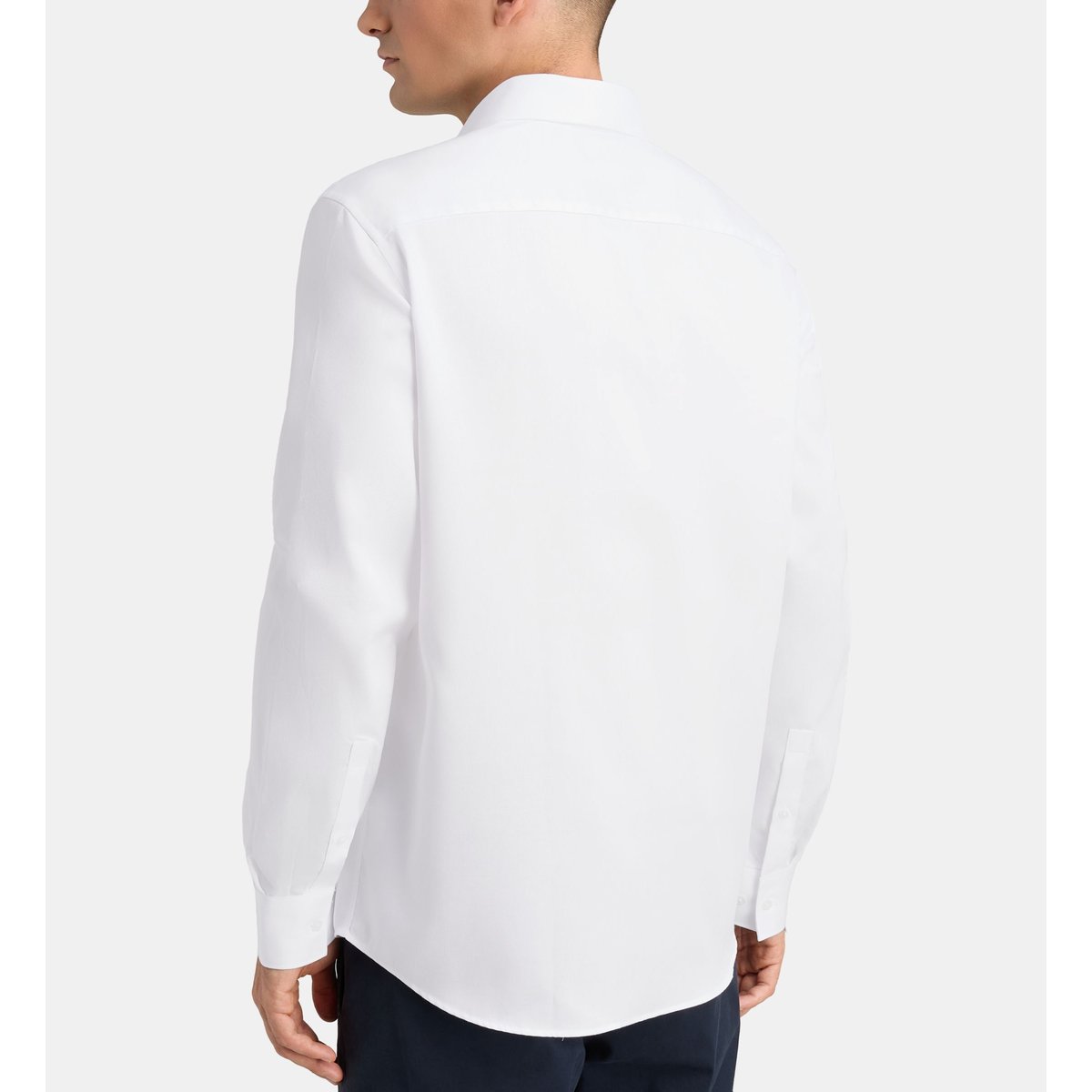 Chemise droite hsrpin sans repassage coton blanc, GALERIES LAFAYETTE