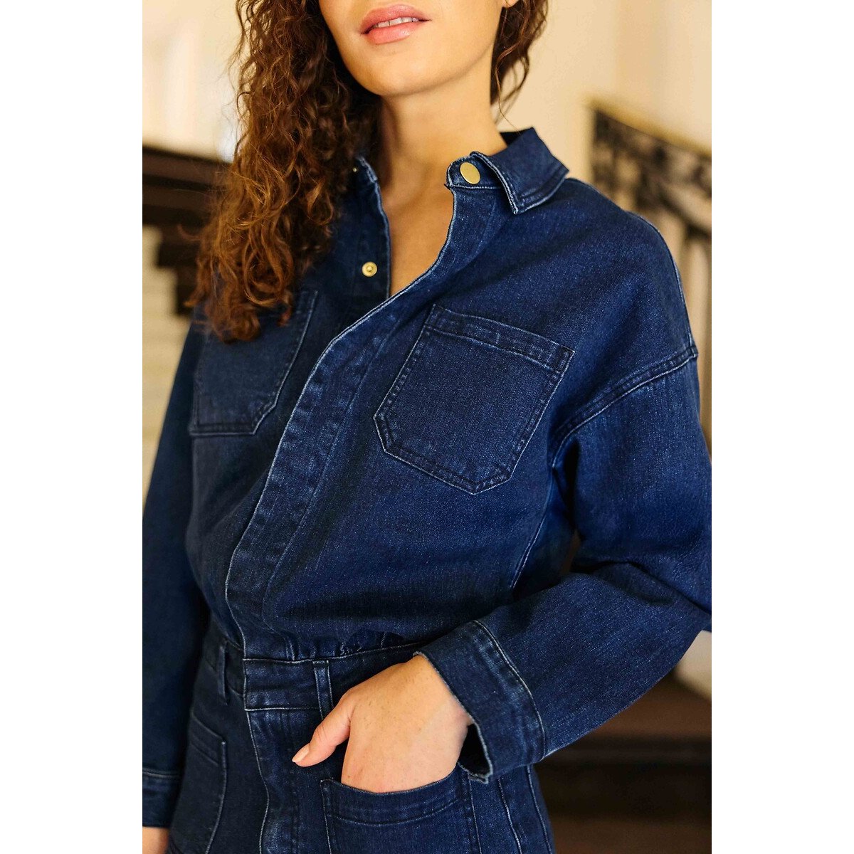 Traje pantalón vaquero, LUANA lavado denim, LA PETITE ETOILE
