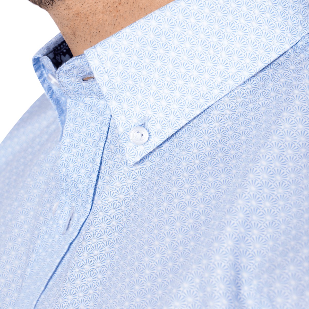 Chemise imprimé CLASS 67 ciel, SHILTON