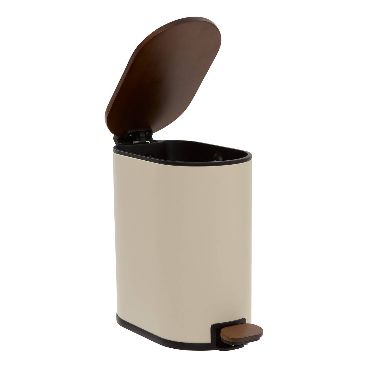 Poubelle ovale ARGILEO beige, 5FIVE SIMPLY SMART