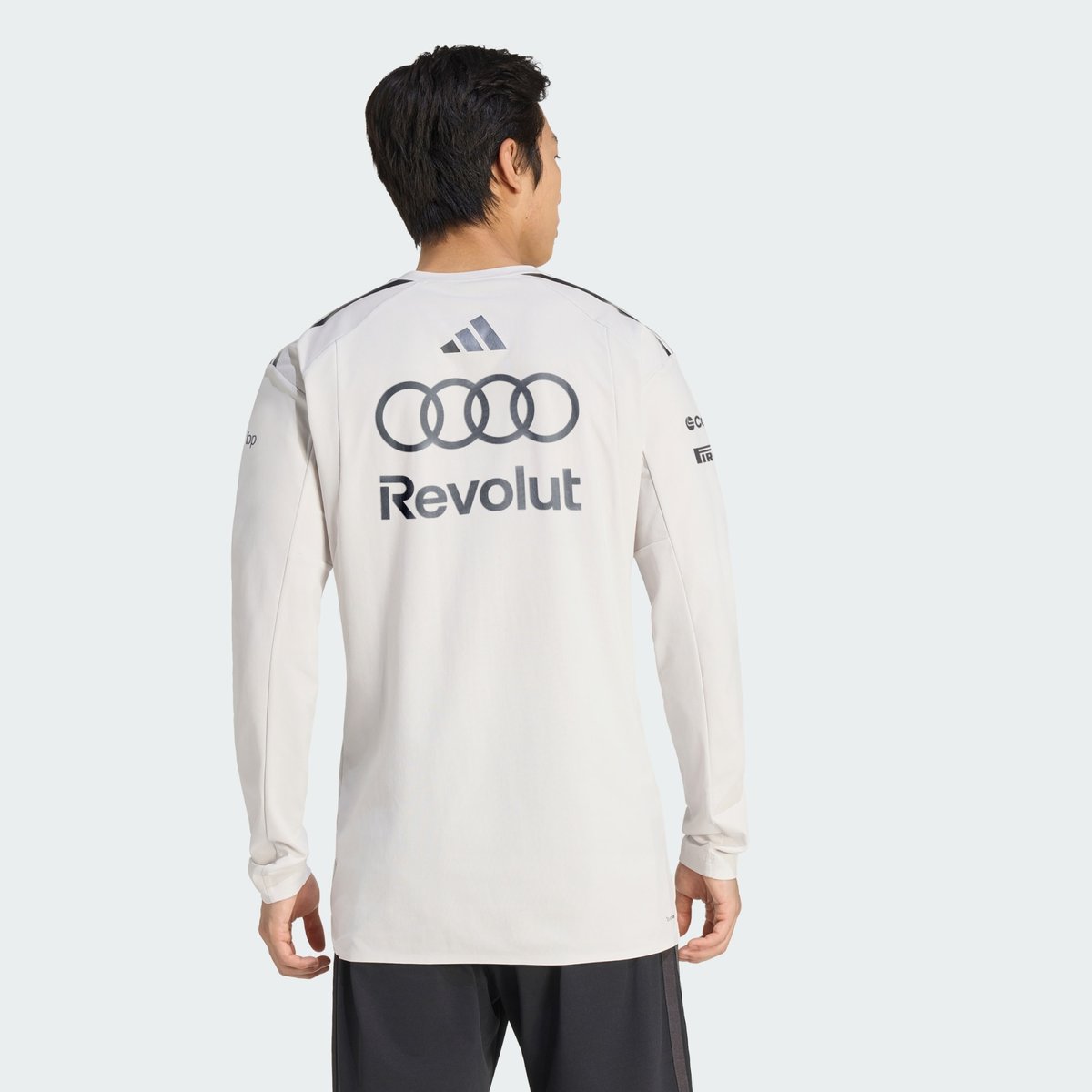 Polo Manches Longues Audi Revolut F1 Team Engineers & Marketing chalk pearl / iron metallic, adidas Performance