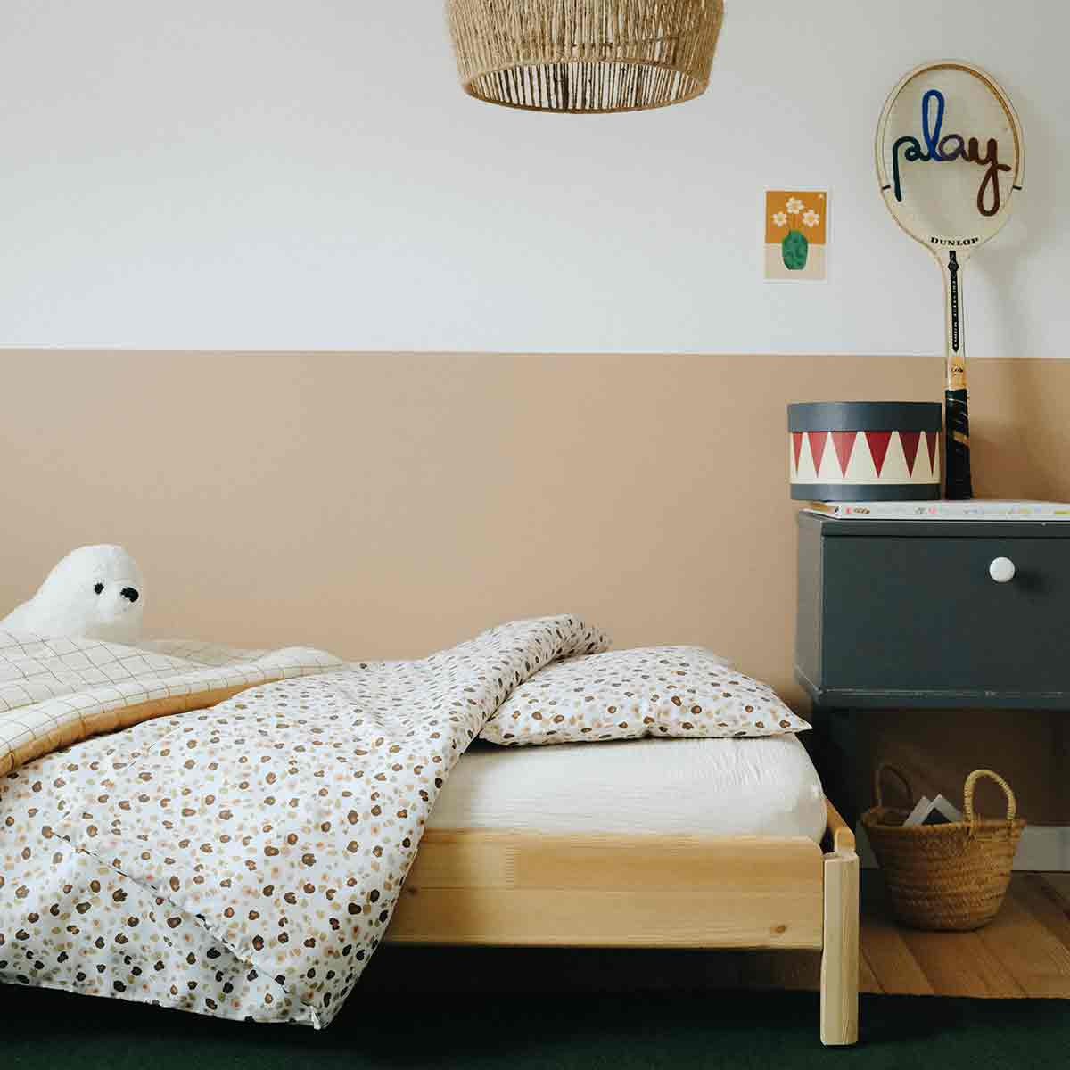 Housse de couette bébé en coton LÉOPARD léopard, COCOEKO