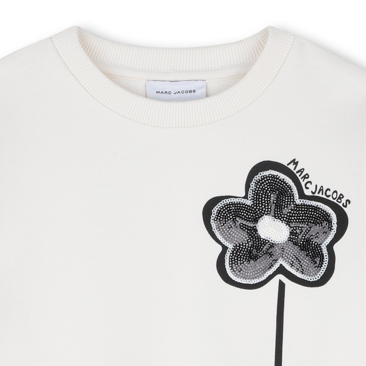 Sweat en molleton ivoire pastel, MARC JACOBS