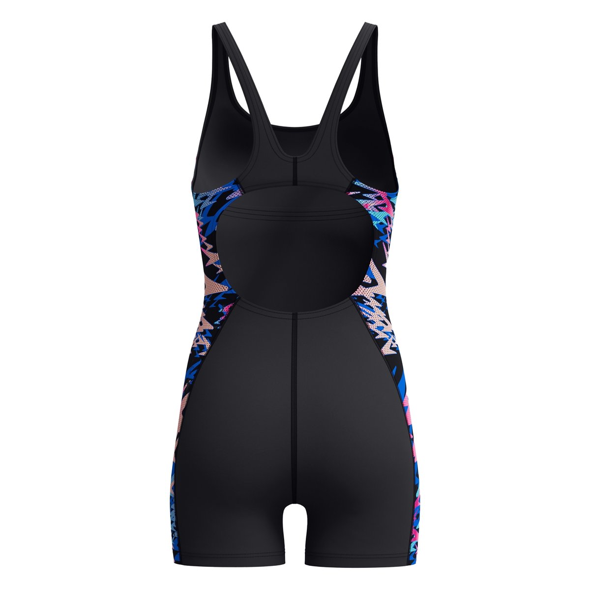 Maillot de bain shorty dos nageur motif/style épissage HYPERBOOM noir, SPEEDO