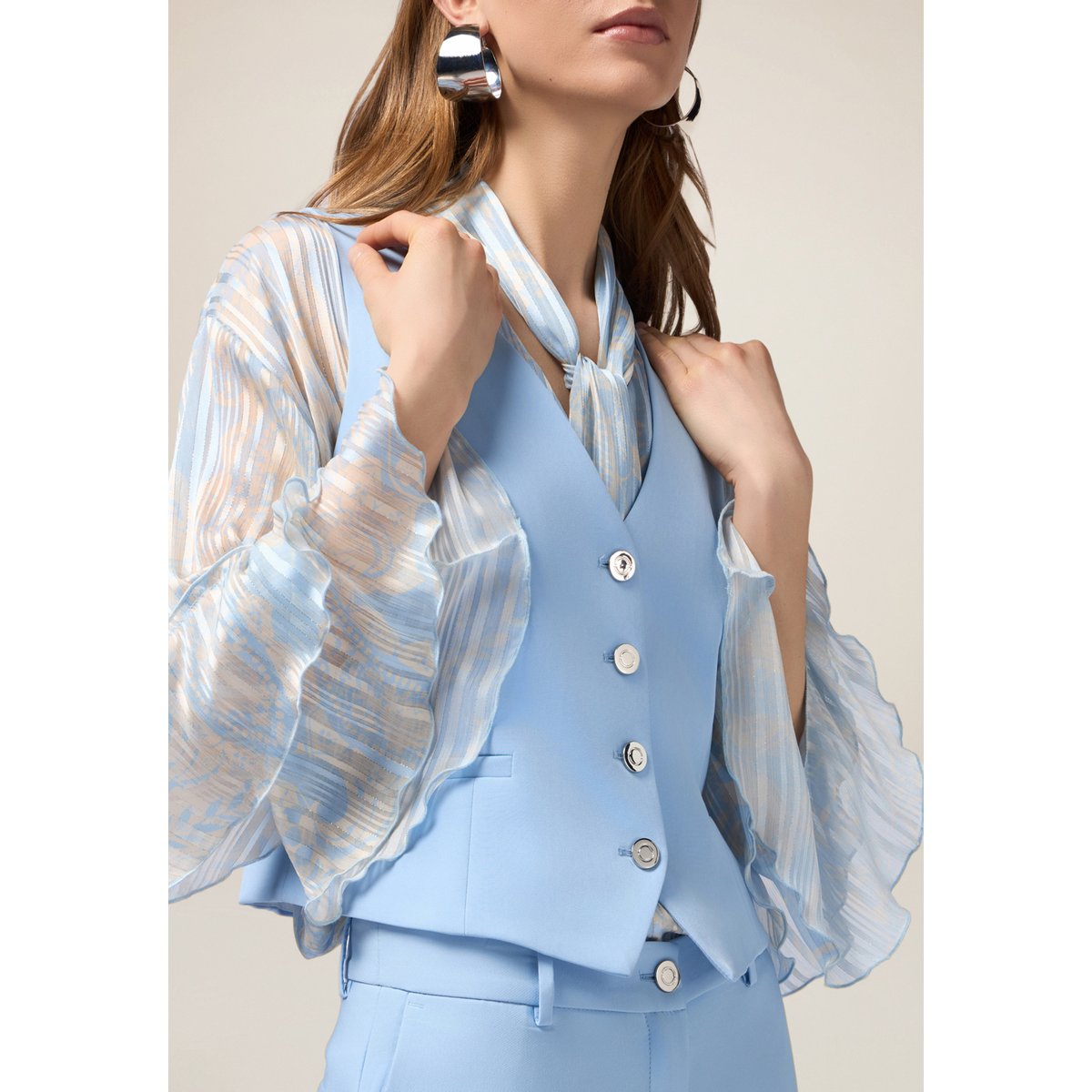 Gilet en tissu technique light - blue, OLTRE