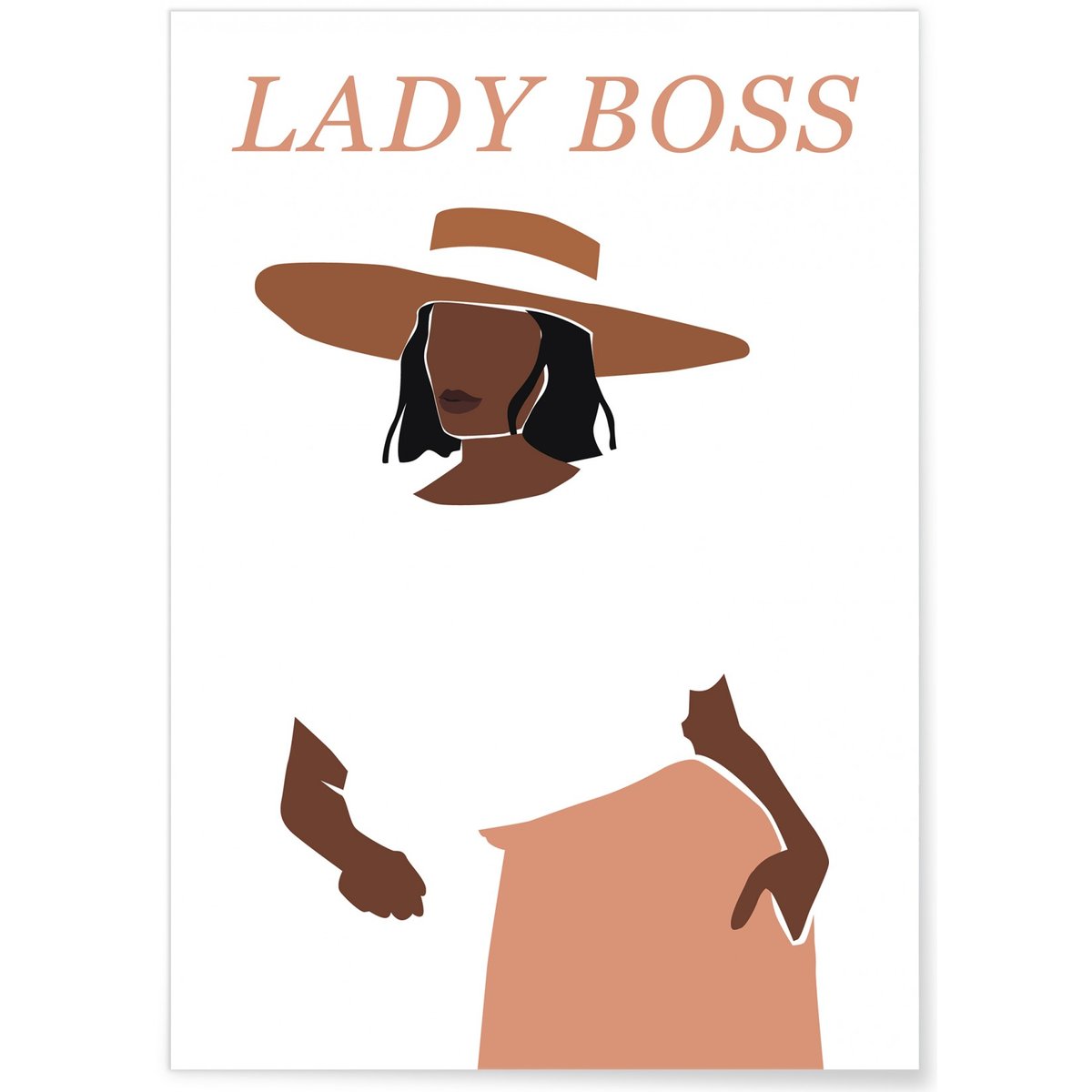 Affiche Lady Boss 4 blanc, L'AFFICHERIE