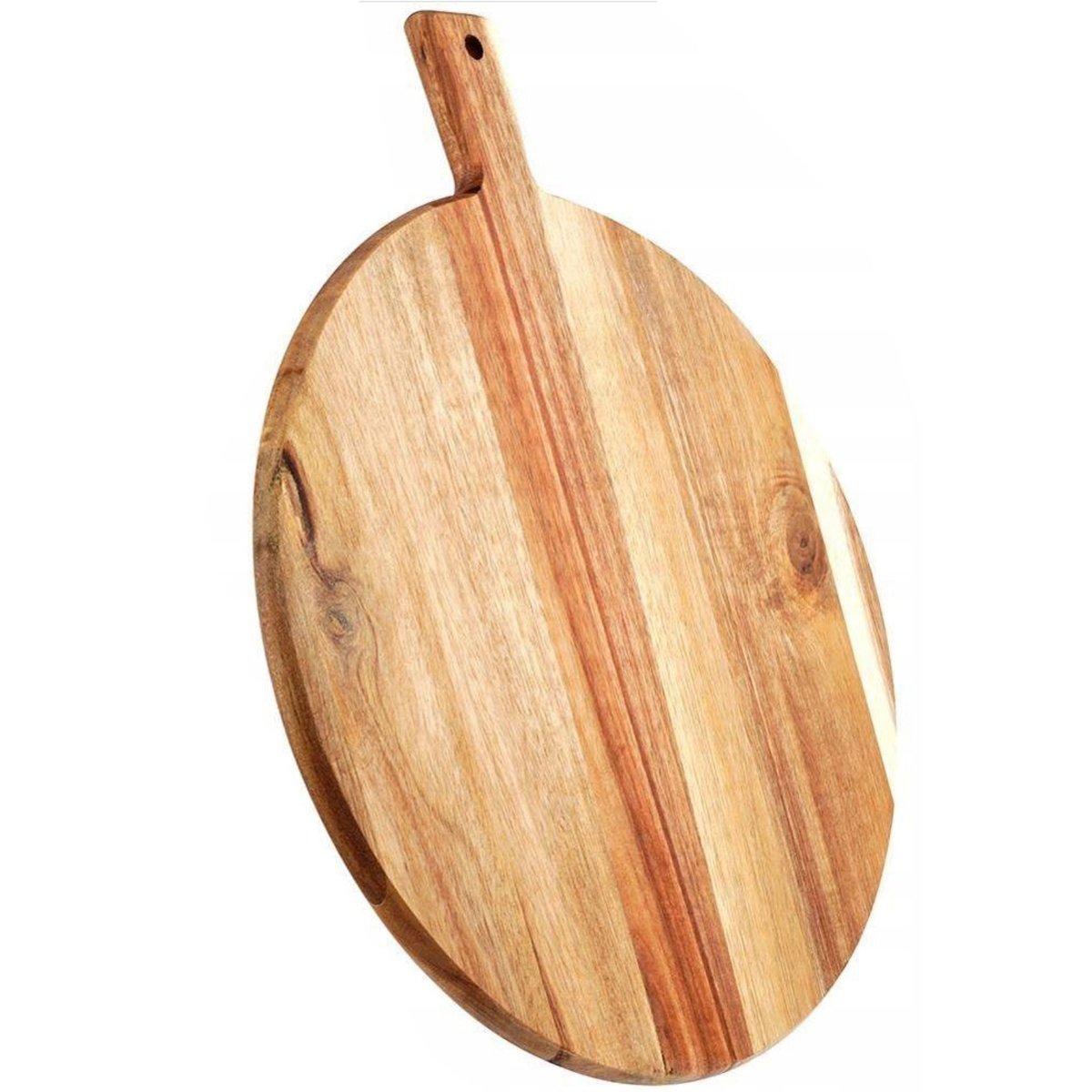 Planche à découper ronde en bois d'acacia 33x33x40cm bois, WADIGA