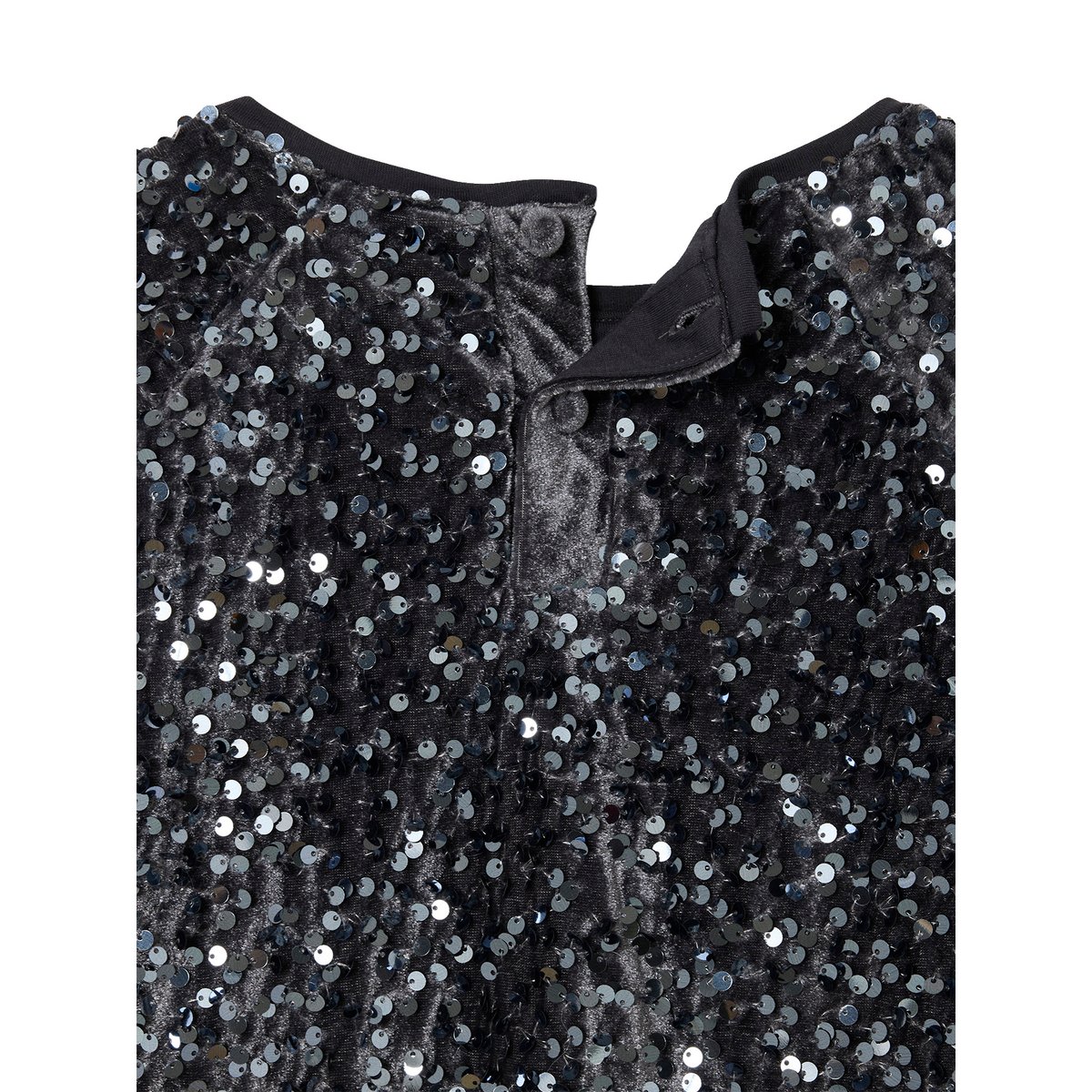 Blouse noël à sequins argent, VERTBAUDET