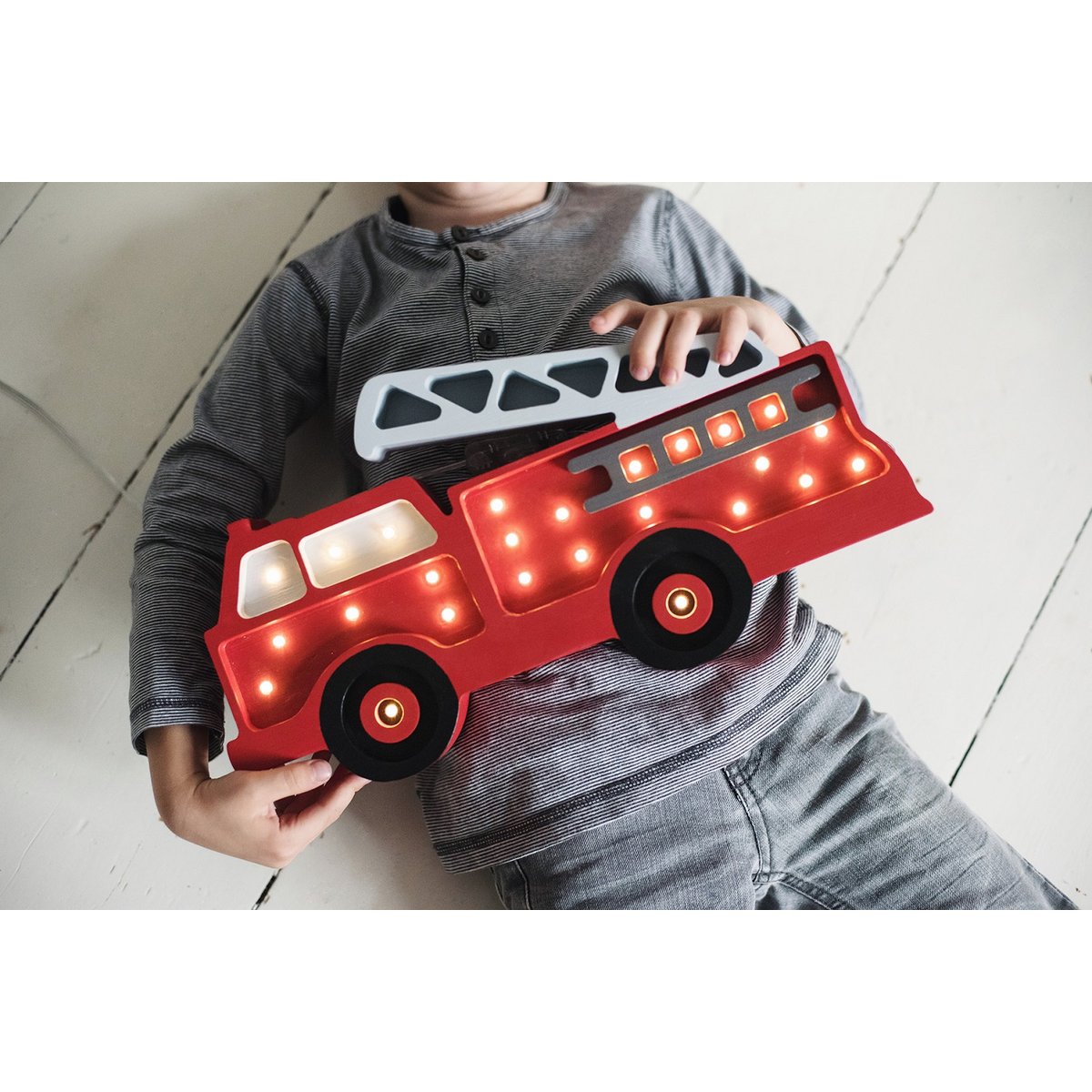 Lampe Veilleuse Camion de pompiers rouge, LITTLE LIGHTS