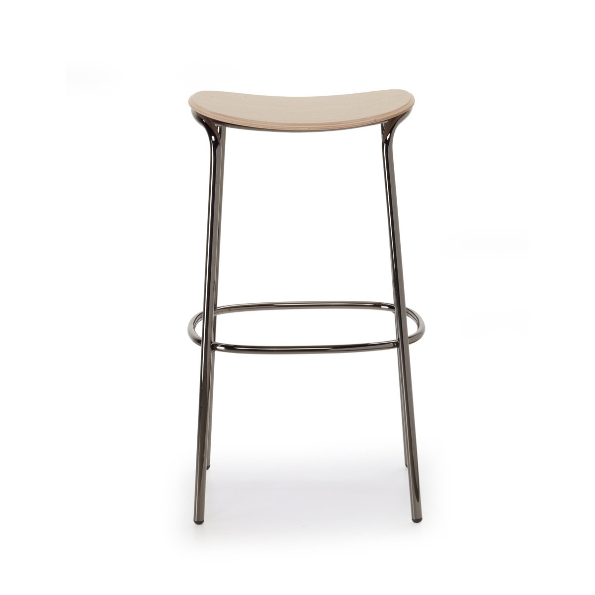 Tabouret design en métal, TRICK noir, SCAB DESIGN