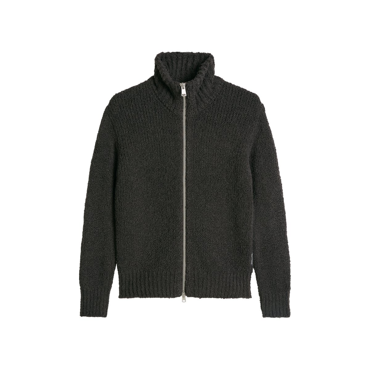 Cardigan oversize en maille bouclée en mélange de laine vierge douce noir, MARC O'POLO