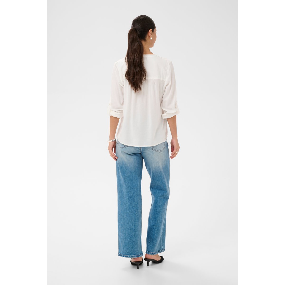 Blouse à manches longues blanc chalk, KAFFE