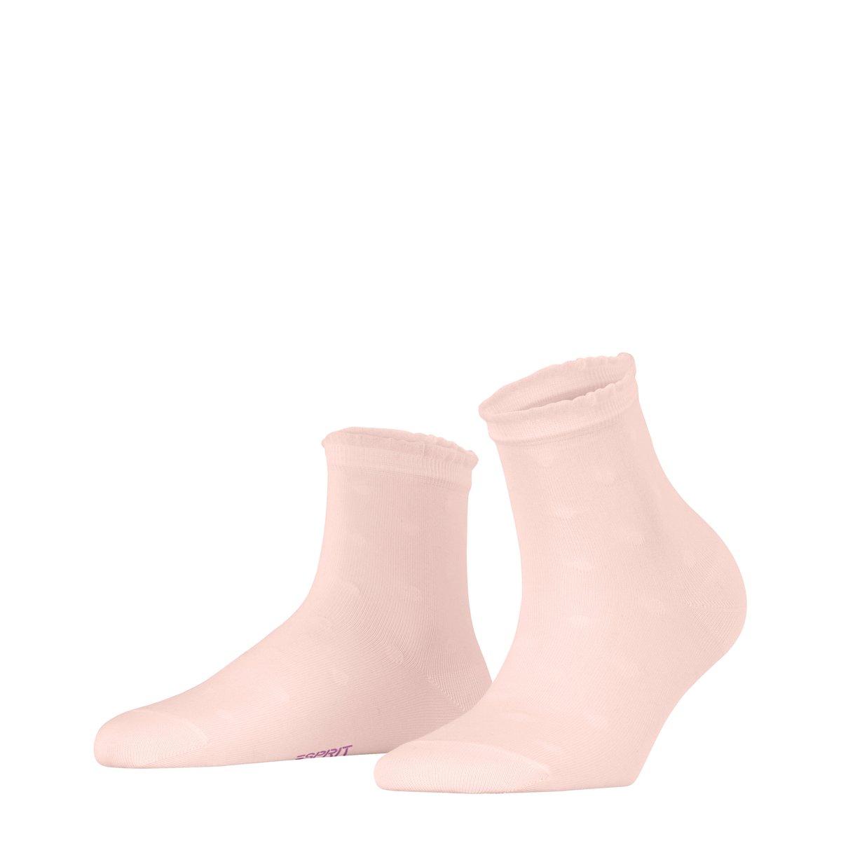 Chaussettes Fine Dot Semi-opaque rose, ESPRIT