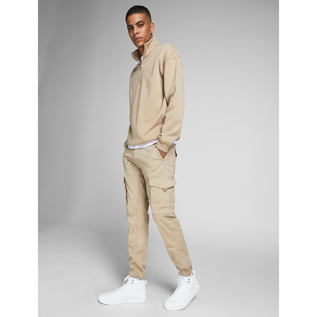 Cargohose Paul Flake, Stretch beige, JACK & JONES