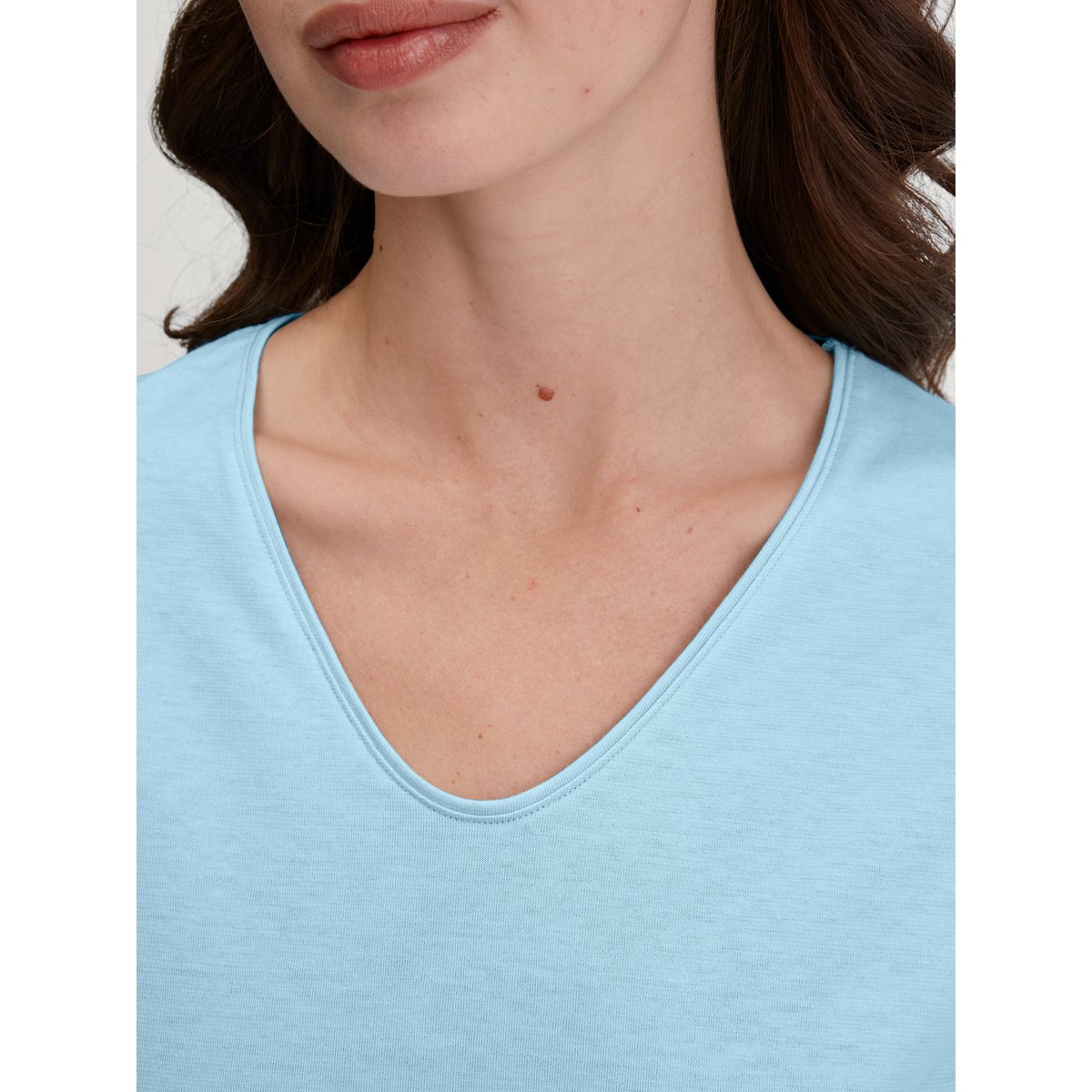T-Shirt manches courtes Coton FAVOURITES OCEAN bleu cascade, CALIDA