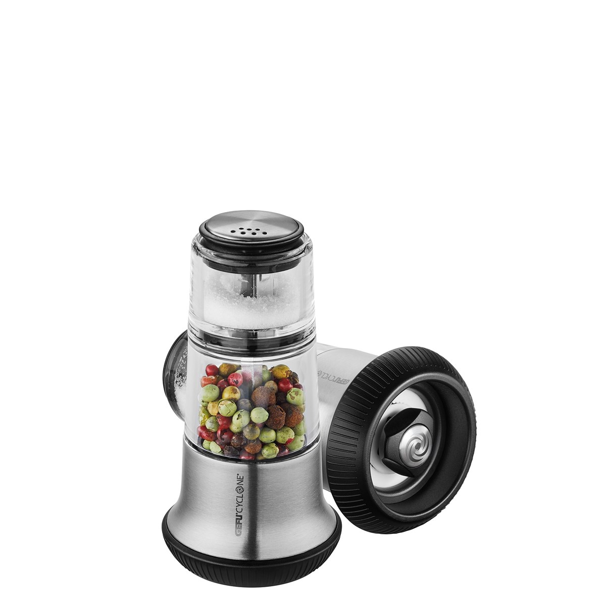 Moulin à poivre X-PLOSION avec salière, Inox argent, GEFU