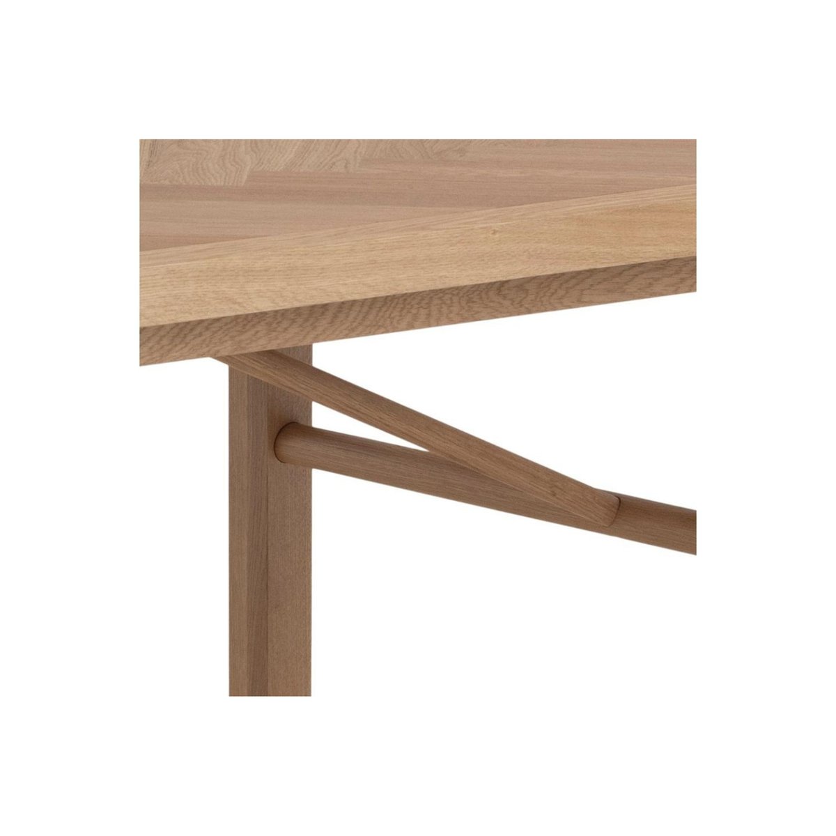 Table à manger rectangulaire en chêne L200 de style scandinave - WALY bois clair, HELLIN, DEPUIS 1862