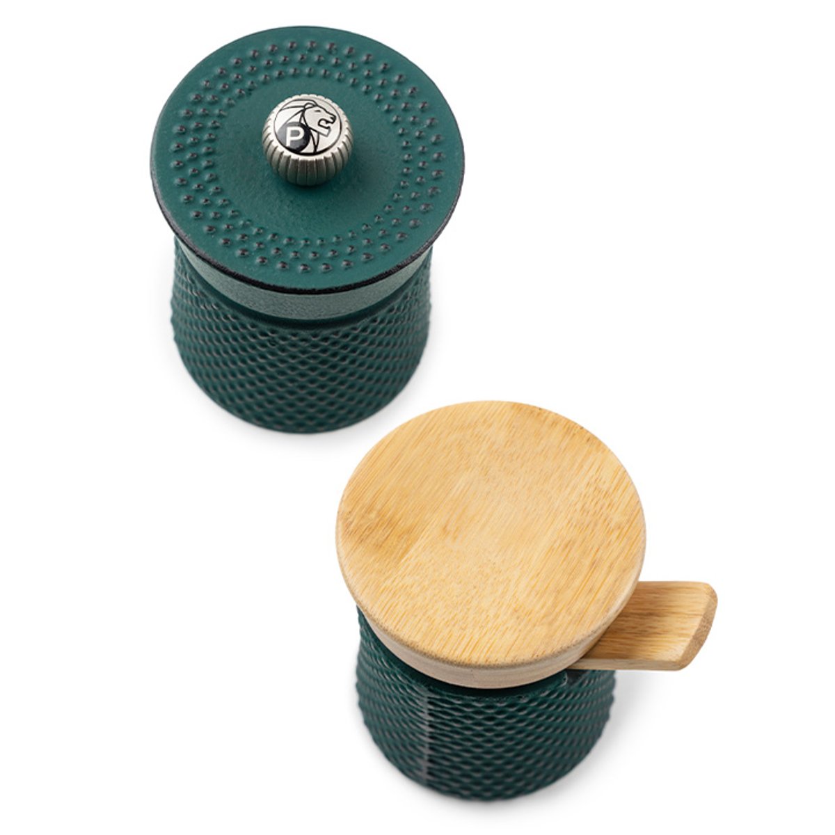 Coffret cadeau - Moulin à poivre Bali fonte vert forêt, PEUGEOT