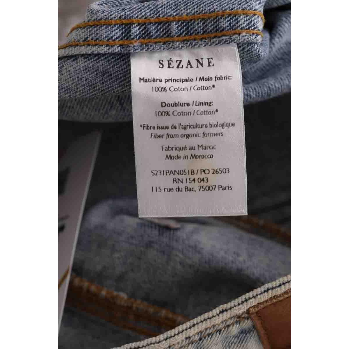Jean droit - Très Bon État bleu, SEZANE