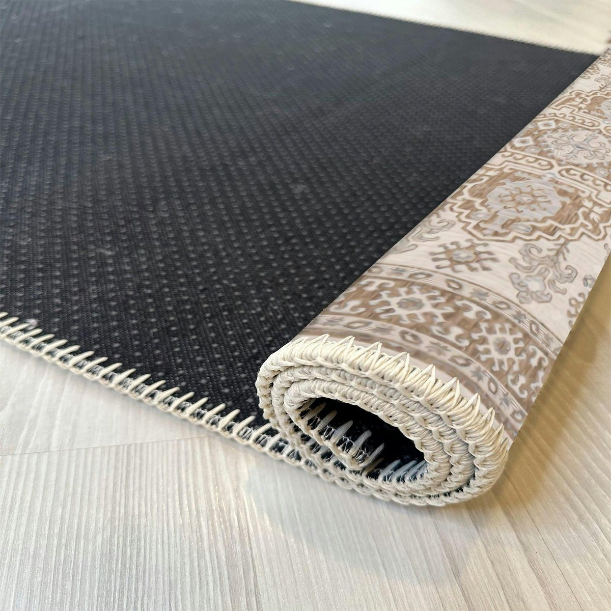 Tapis de salon décor oriental ISTANBUL marron, PIER IMPORT