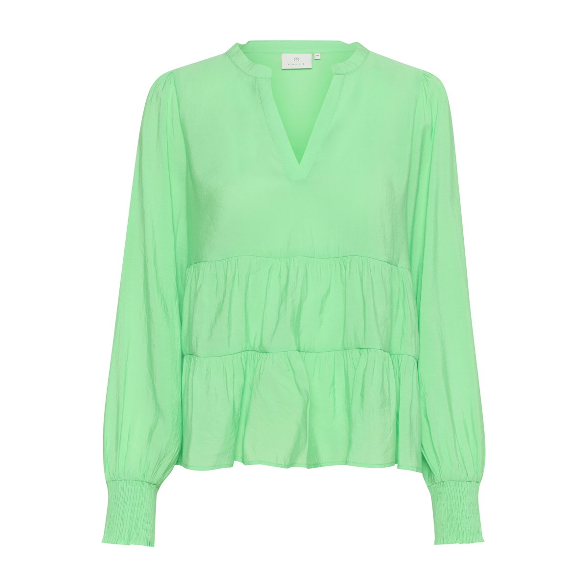 Blouse with long sleeve vert spring bouquet, KAFFE