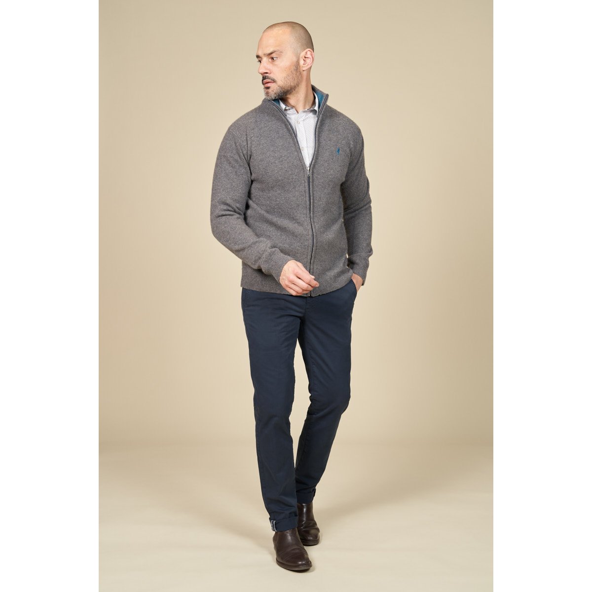Gilet zippé gris, MCS