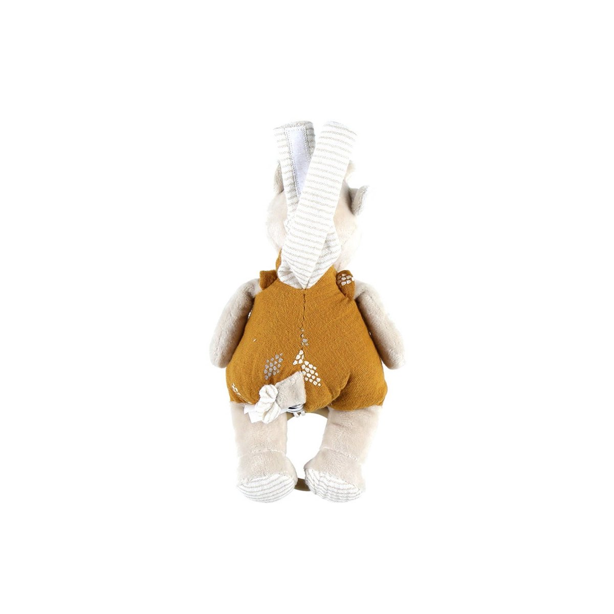Peluche mini musicale Tiga en veloudoux, beige/ocre beige, NOUKIE'S