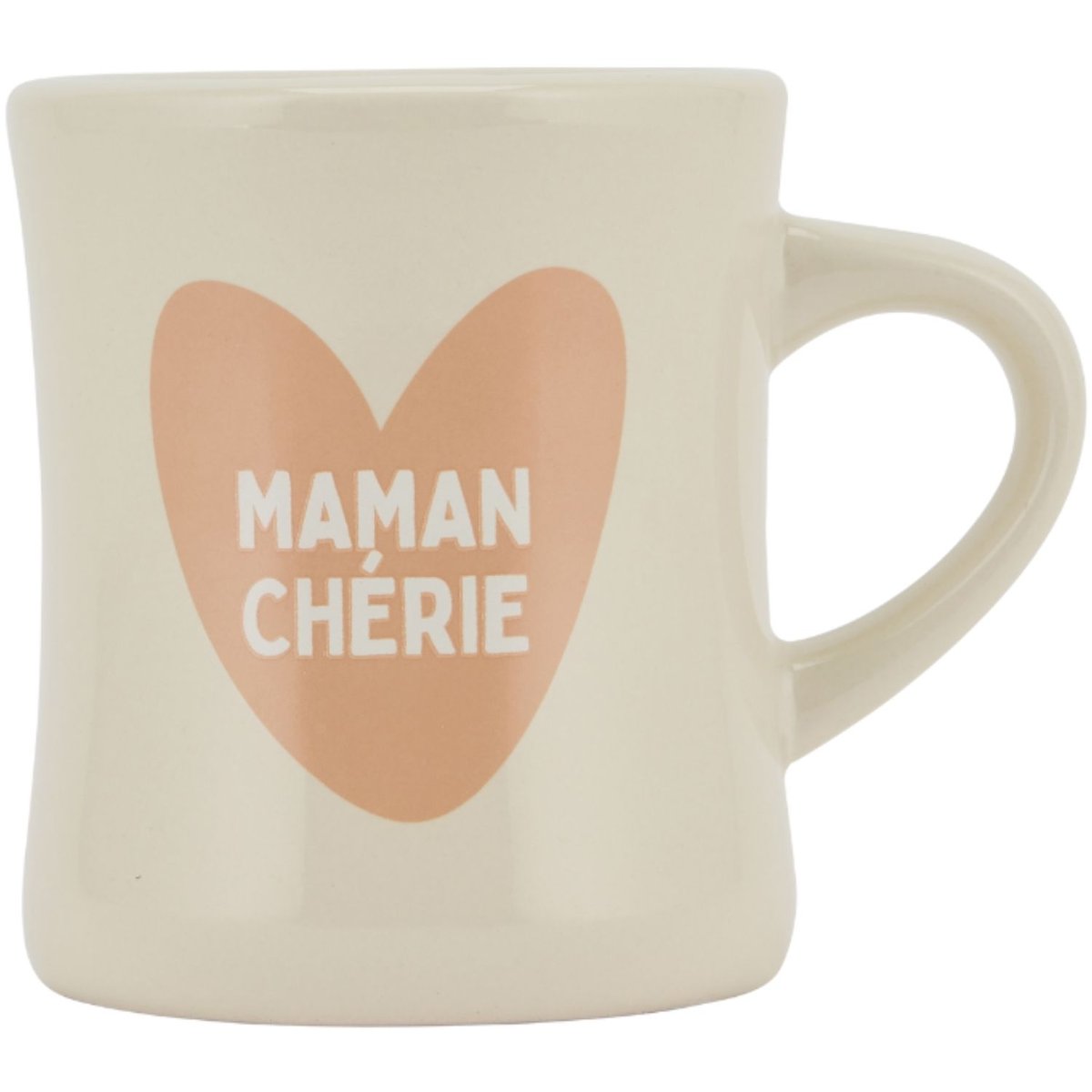 Mug Maman beige, écru, ATELIER WAGRAM