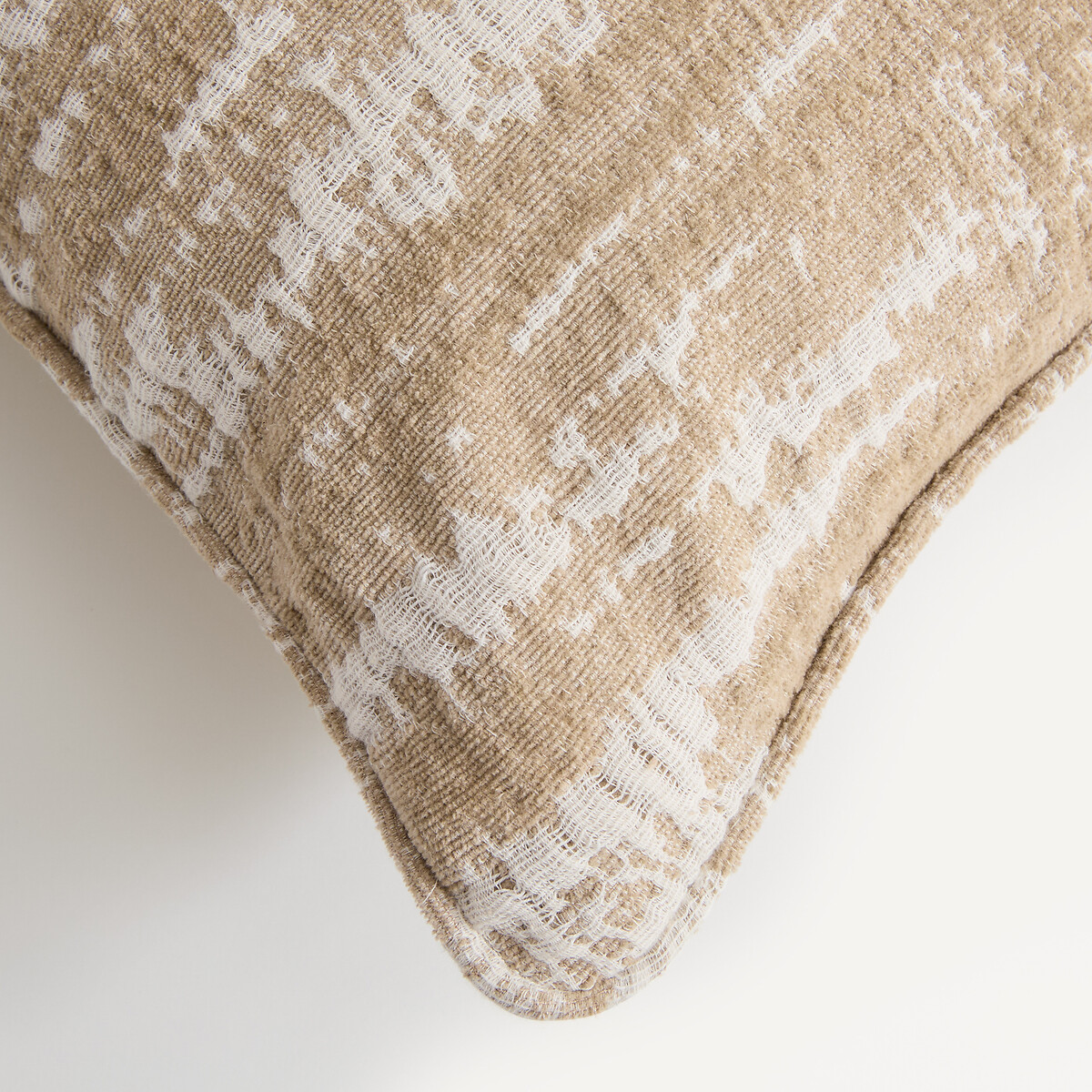 Housse de coussin en jacquard, AGOSTINA ecru/beige, AM.PM