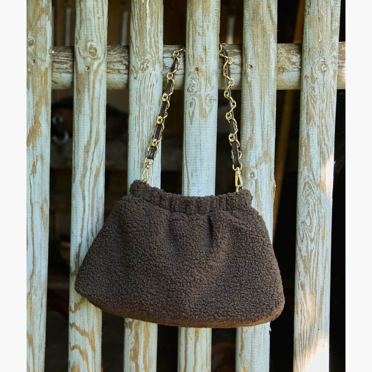 Sac À Main DAFINA Bourse avec chaîne chocolat, BOCAGE