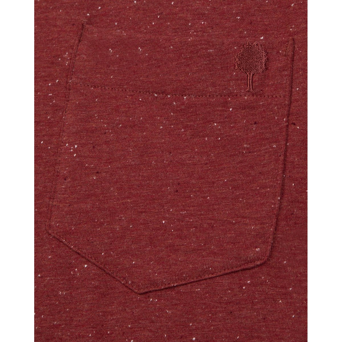 T-shirt coton OLONNE bordeaux, FAGUO