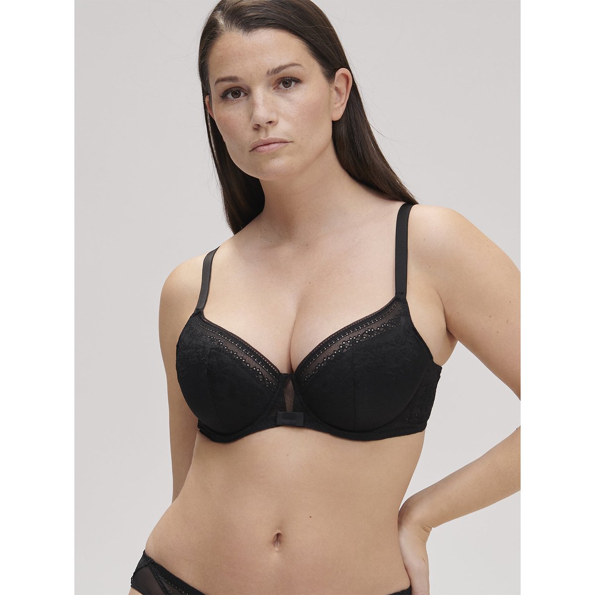 Soutien-gorge push-up, HÉLOÏSE noir, SIMONE PERELE